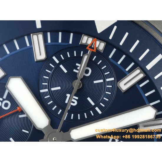 AquaTimer IW3290 44mm SS/RU Blue/Stk RSF A2892