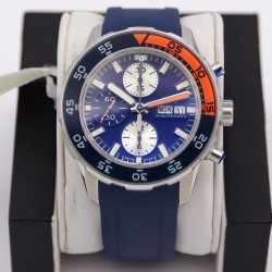 IWC - Aquatimer Chronograph IW376711 Blue/Orange Bezel Blue Dial SS/RU IWSF A7750