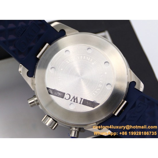 IWC - Aquatimer Chronograph IW376711 Blue/Orange Bezel Blue Dial SS/RU IWSF A7750