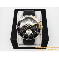 IWC - Aquatimer Chronograph IW376711 44mm Black/Yellow Bezel Black Dial SS/RU IWSF A7750