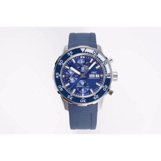 IWC - Aquatimer Chronograph IW376711 Blue/White Bezel Blue Dial SS/RU IWSF A7750