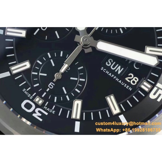 IWC-Aquatimer Chrono 44mm Black/Stk SS/RU NSF A7750
