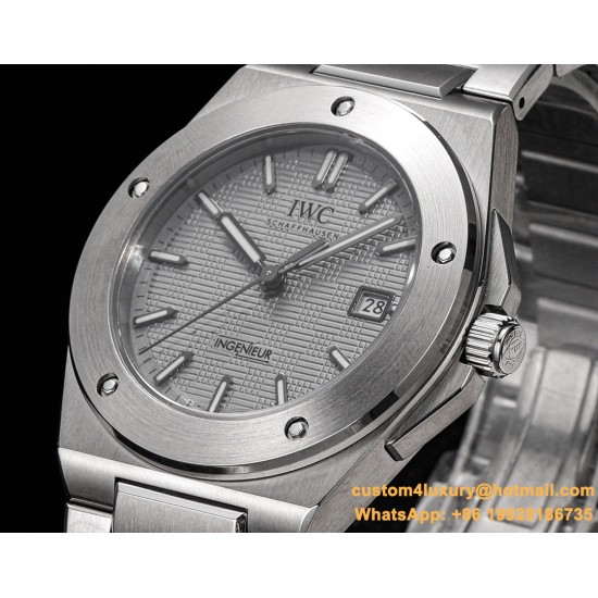 IWC-Ingeniuer Automatic 40mm SS/SS Patterned Grey Dial GHF A9015