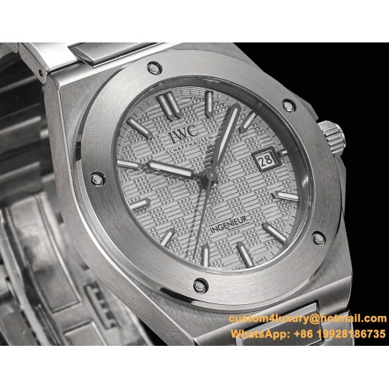 IWC-Ingeniuer Automatic 40mm SS/SS Patterned Grey Dial GHF A9015