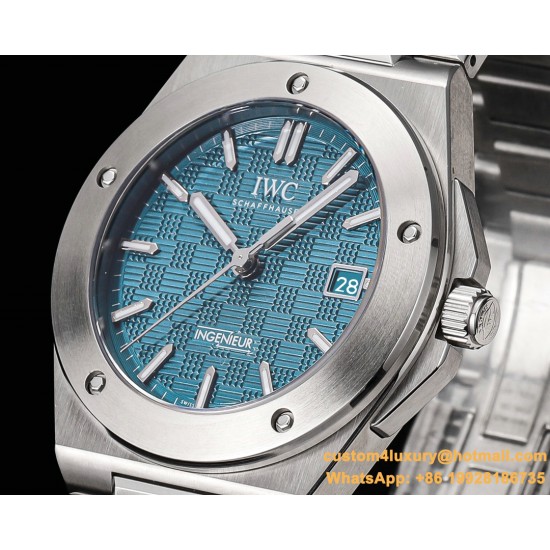 IWC-Ingeniuer Automatic 40mm SS/SS Patterned Ice Blue Dial GHF A9015