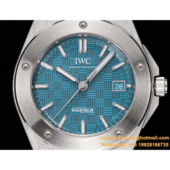 IWC-Ingeniuer Automatic 40mm SS/SS Patterned Ice Blue Dial GHF A9015