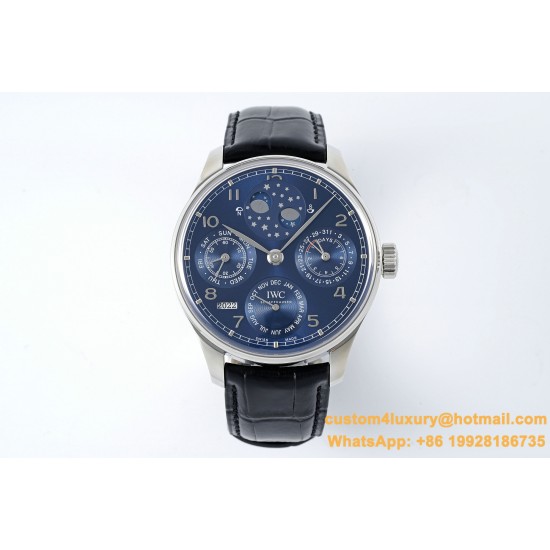IWC-Portugieser Perpetual Calendar 5034 42mm SS/LE Blue/Num APSF A52010