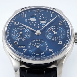 IWC-Portugieser Perpetual Calendar 5034 42mm SS/LE Blue/Num APSF A52010