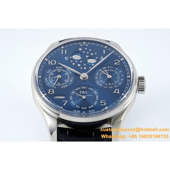 IWC-Portugieser Perpetual Calendar 5034 42mm SS/LE Blue/Num APSF A52010