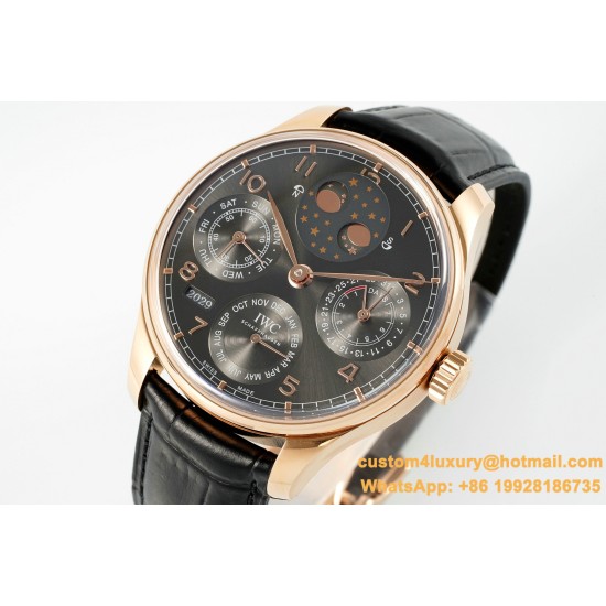 IWC-Portugieser Perpetual Calendar 5034 42mm RG/LE Black/Num APSF A52010