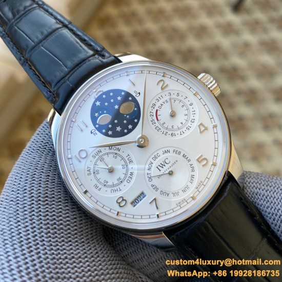 IWC-Portugieser Perpetual Calendar 5034 42mm SS/LE White/Num APSF A52010