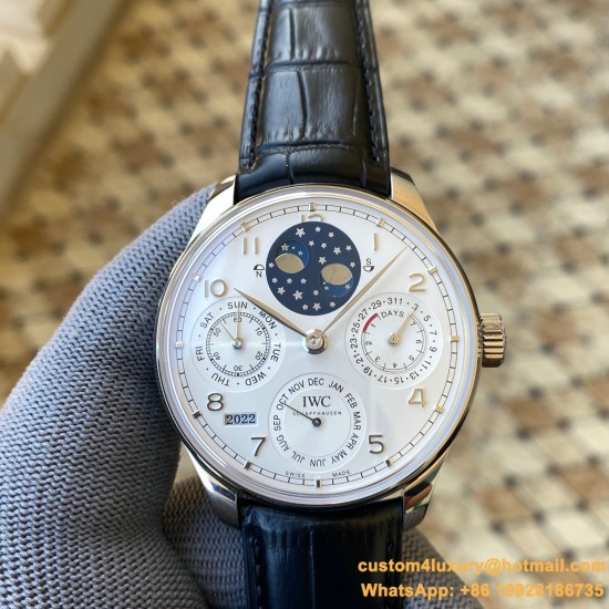 IWC-Portugieser Perpetual Calendar 5034 42mm SS/LE White/Num APSF A52010