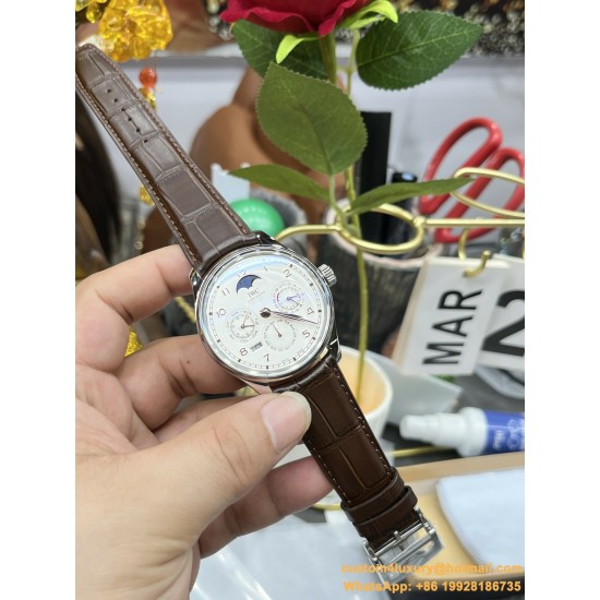 IWC-Portugieser Perpetual Calendar 5033 42mm SS/LE White/Num V9F A52610