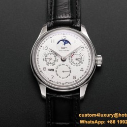 IWC-Portugieser Perpetual Calendar 5033 42mm SS/LE White/Num V9F A52610