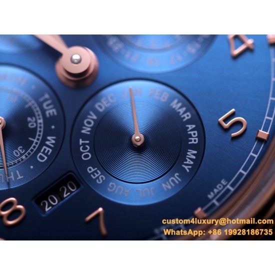 IWC-Portugieser Perpetual Calendar 5033 RG/LE Blue/Num V9F A52610