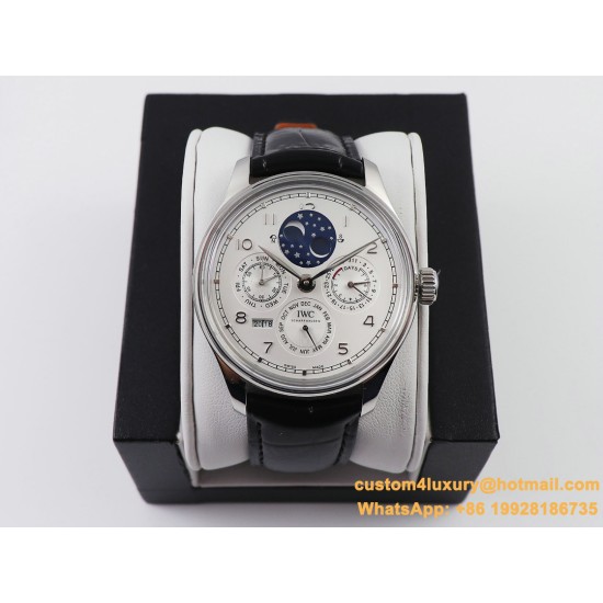 IWC-Portugieser Perpetual Calendar 5033 42mm SS/LE White/Num V9F A52610