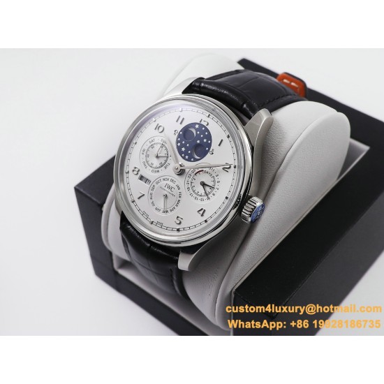 IWC-Portugieser Perpetual Calendar 5033 42mm SS/LE White/Num V9F A52610