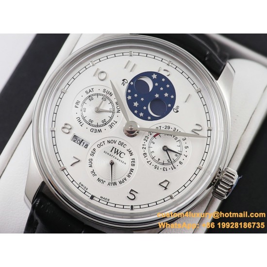 IWC-Portugieser Perpetual Calendar 5033 42mm SS/LE White/Num V9F A52610