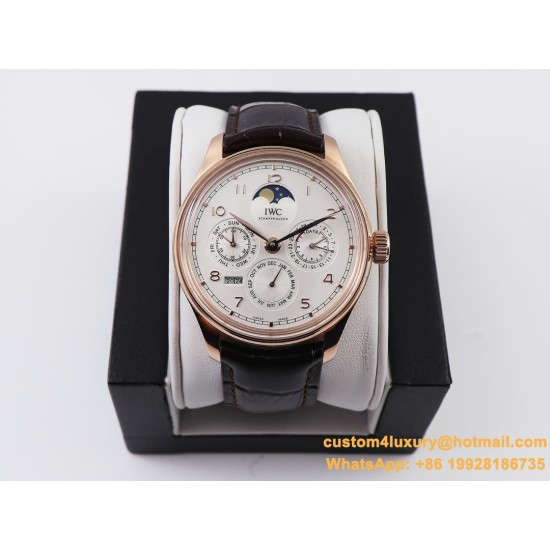 IWC-Portugieser Perpetual Calendar 5033 42mm RG/LE White/Num V9F A52610