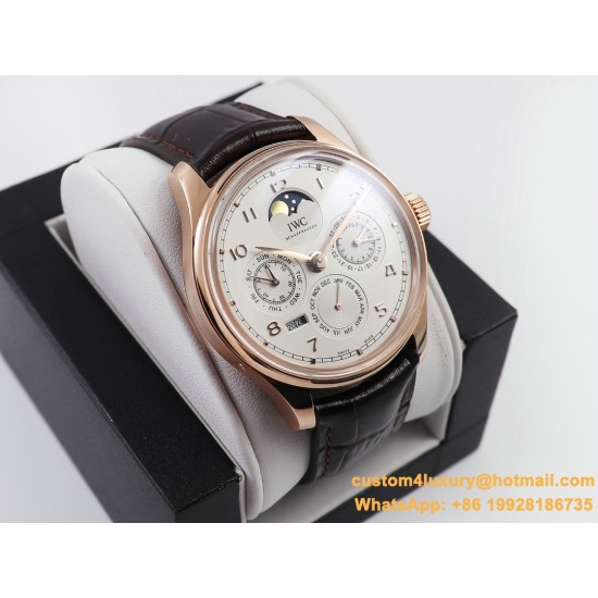 IWC-Portugieser Perpetual Calendar 5033 42mm RG/LE White/Num V9F A52610