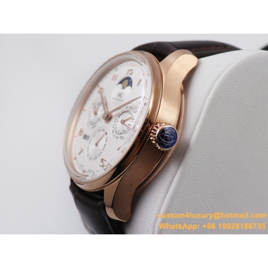 IWC-Portugieser Perpetual Calendar 5033 42mm RG/LE White/Num V9F A52610