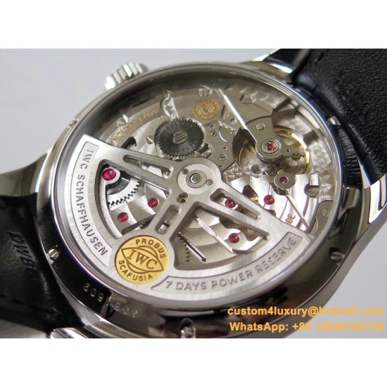 IWC - Portugieser Annual Cal IW503502 44mm SS/LE Wht/Bl ZF A52850