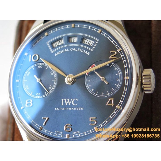 IWC - Portugieser Annual Cal IW503502 44mm SS/LE Blue ZF A52850