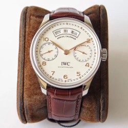 IWC - Portugieser Annual Cal IW503502 44mm SS/LE Wht/R ZF A52850