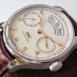 IWC - Portugieser Annual Cal IW503502 44mm SS/LE Wht/R ZF A52850
