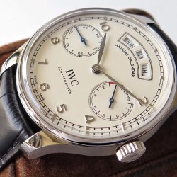 IWC - Portugieser Annual 44mm SS/LE Wht ZF A52850