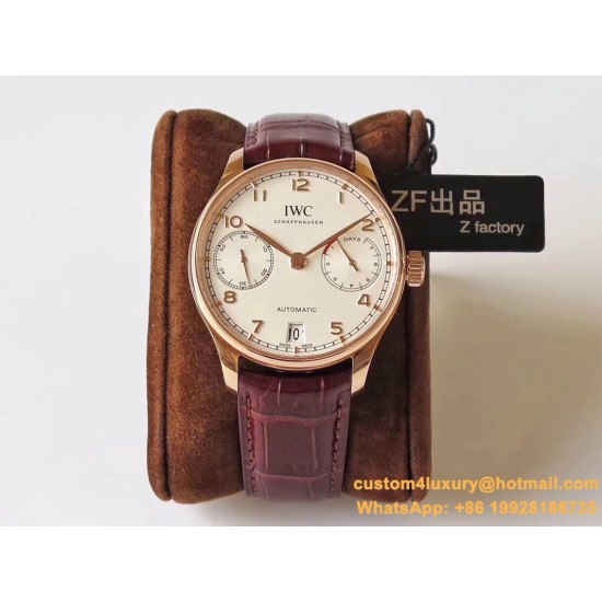 IWC-Portugieser 7 Days 42mm RG/LE White Dial ZF V5 A52010