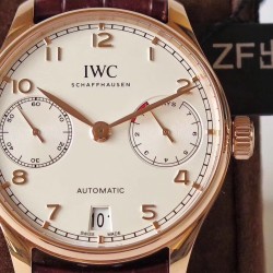 IWC-Portugieser 7 Days 42mm RG/LE White Dial ZF V5 A52010