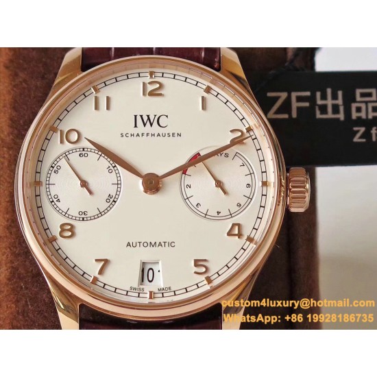 IWC-Portugieser 7 Days 42mm RG/LE White Dial ZF V5 A52010