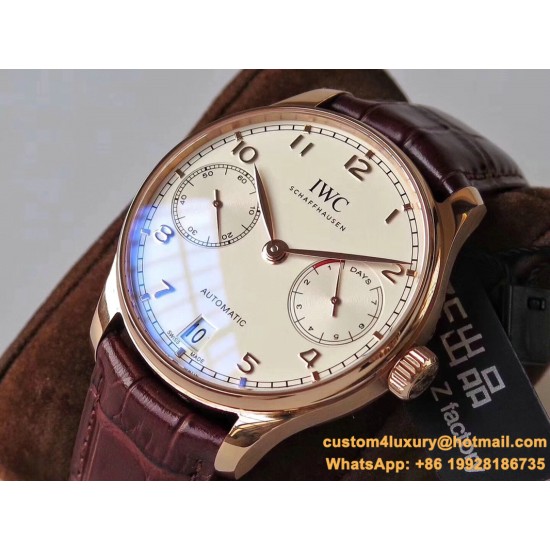 IWC-Portugieser 7 Days 42mm RG/LE White Dial ZF V5 A52010