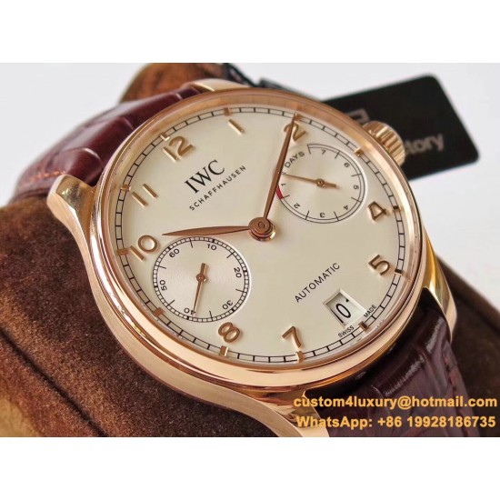 IWC-Portugieser 7 Days 42mm RG/LE White Dial ZF V5 A52010