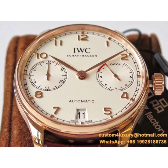 IWC-Portugieser 7 Days 42mm RG/LE White Dial ZF V5 A52010
