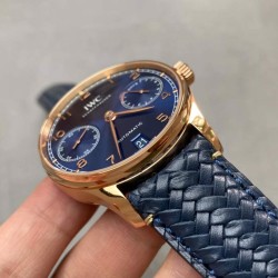 IWC-Portugieser 7 Days 42mm RG/LE Blue Dial ZF V5 A52010