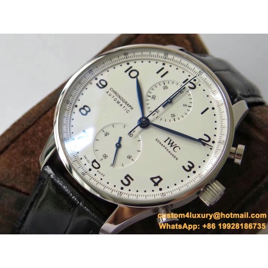 Portugieser Chrono IW371605 41mm SS/LE White/Num ZF A69355