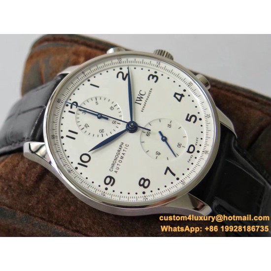 Portugieser Chrono IW371605 41mm SS/LE White/Num ZF A69355