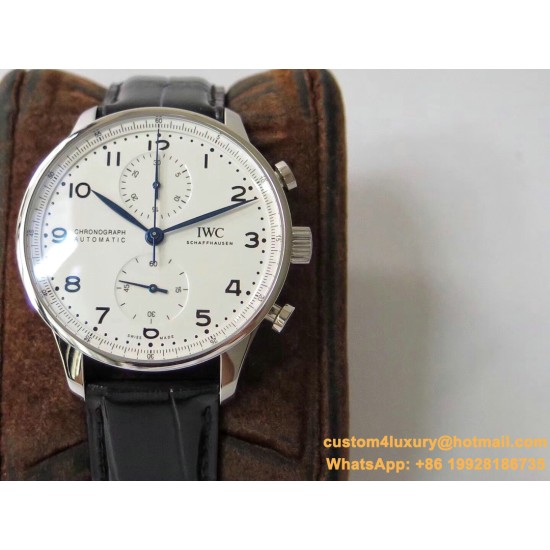 Portugieser Chrono IW371605 41mm SS/LE White/Num ZF A69355