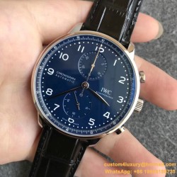 Portugieser Chrono IW371605 41mm SS/LE Blue/Num ZF A69355