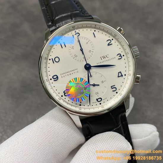 Portugieser Chrono IW371605 41mm SS/LE White/Num ZF A69355