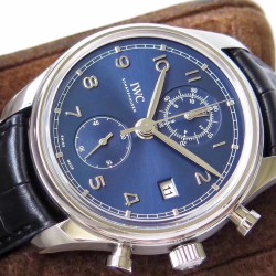 IWC - Portugieser Chronograph Classic 42mm SS/LE Blue ZF A7750