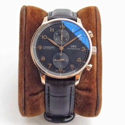 IWC - Portuguese Chrono 40mm RG/LE Black/Num ZF V2 A7750