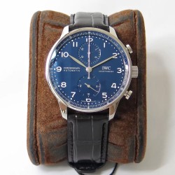 IWC - Portuguese Chrono 40mm SS/LE Blue/Num ZF V2 A7750