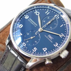 IWC - Portuguese Chrono 40mm SS/LE Blue/Num ZF V2 A7750