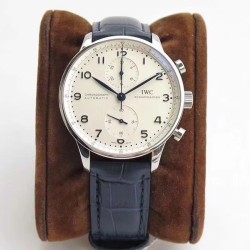 IWC - Portugieser Chronograph Classic 42mm SS/LE White ZF A7750