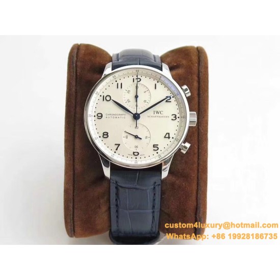 IWC - Portugieser Chronograph Classic 42mm SS/LE White ZF A7750