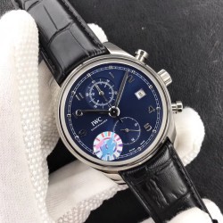 IWC - Portugieser Chronograph Classic 42mm SS/LE Blue ZF A7750