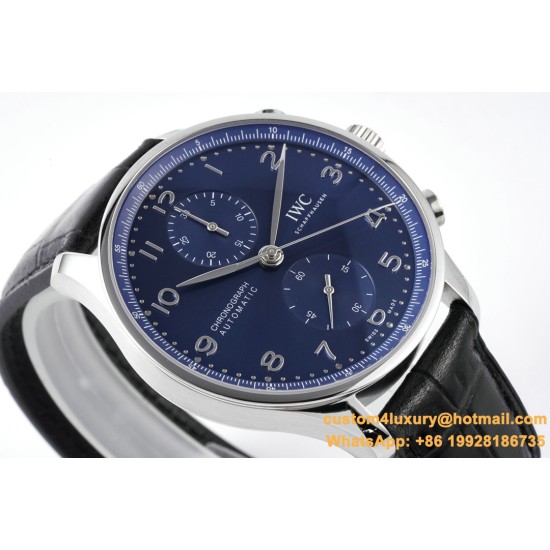 Portugieser Chrono IW371605 41mm SS/LE Blue/Num ZF A69355